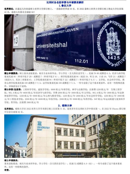 比利时留学签证如何办理?